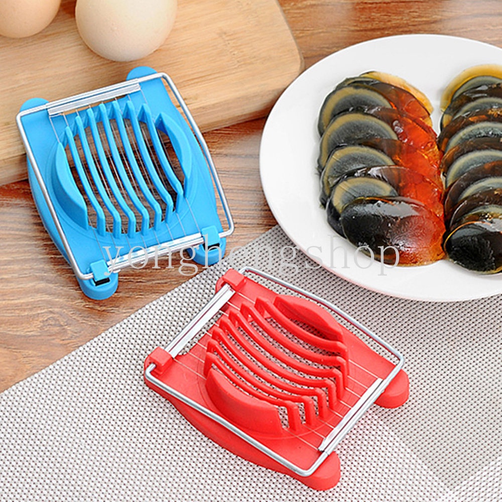 Multifungsi Stainless Steel Egg Slicer Chopper Lunch Meat Mushroom Fruit Cutter Manual Rebus Alat Pemotong Telur Anak Bento Maker Gadget Dapur