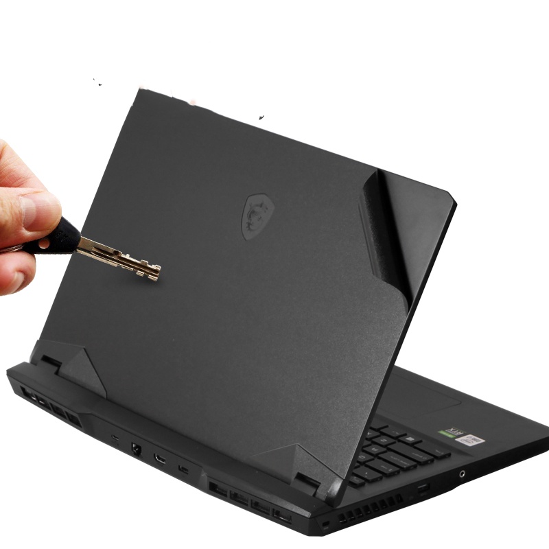 Film Pelindung Untuk MSI GF66 Stiker Komputer GP66 Warna Solid Kulit Modern 15film Laptop GV62 Pelindung Matte Black Cover GF63 Protective Silver Film