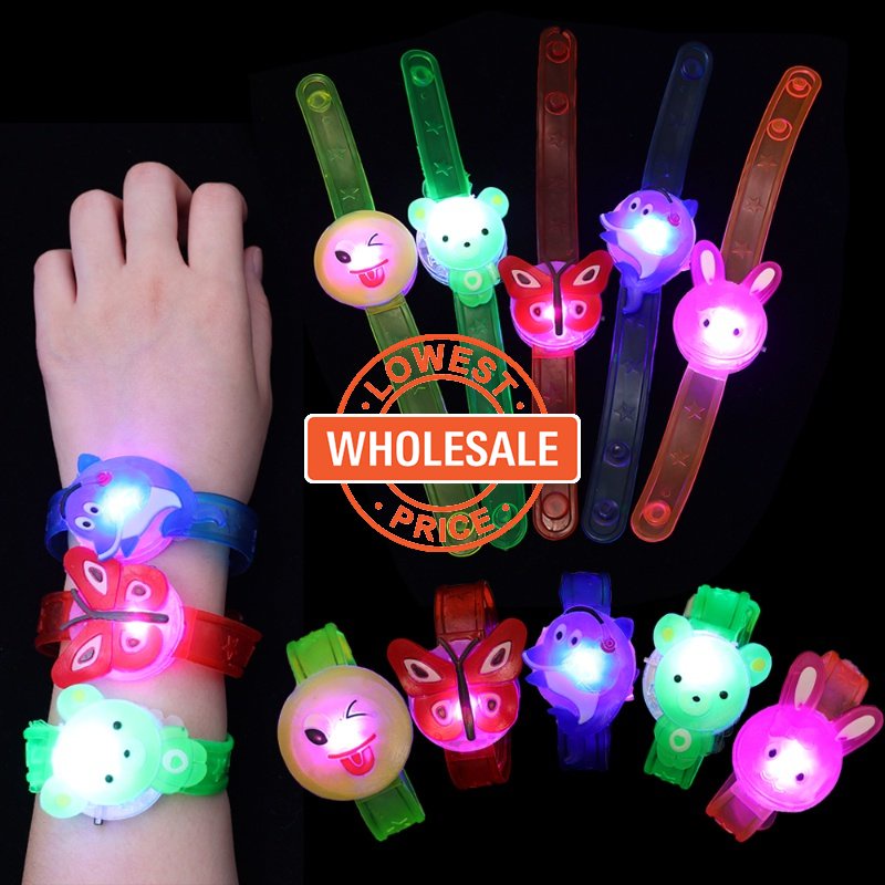 [Grosir] Gelang Bercahaya LED Kartun Lucu/Gelang Flash Lari Malam Keselamatan Luar Ruangan/Gelang Anak-Anak Kreatif Masa Kini/Gelang Neon Dukungan Konser