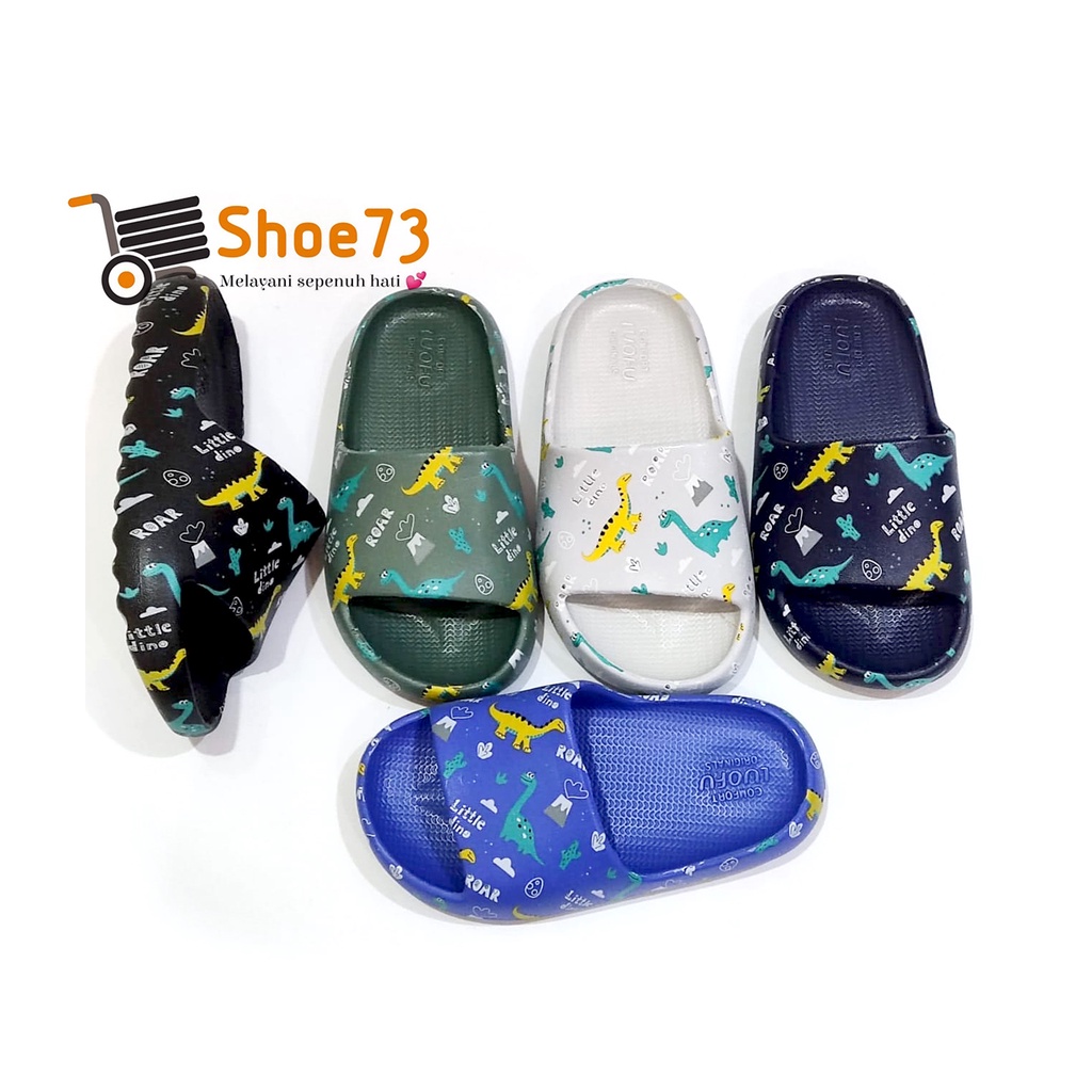 LUOFU E 6224 K-E35 SIZE 24-35 ORIGINAL l Sandal Selop jelly anak Laki l Sendal kokop anak Cowok impor