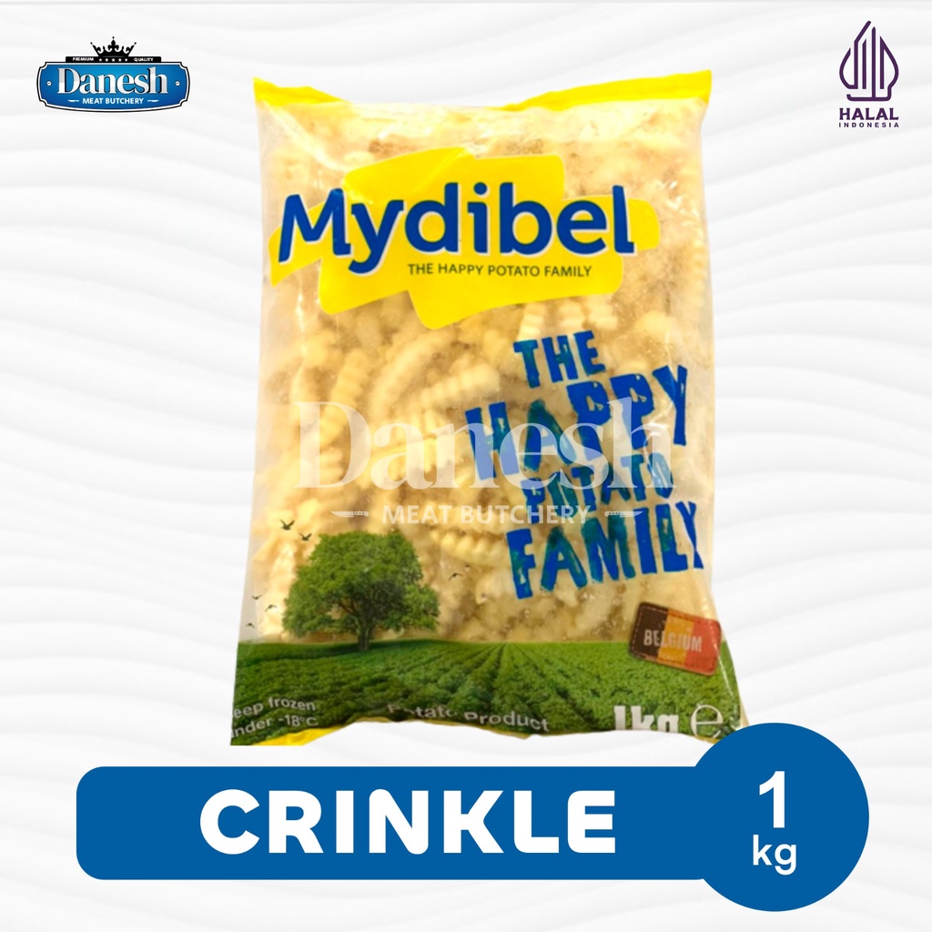 Kentang Crinkle Cut Mydibel Kemasan 1kg