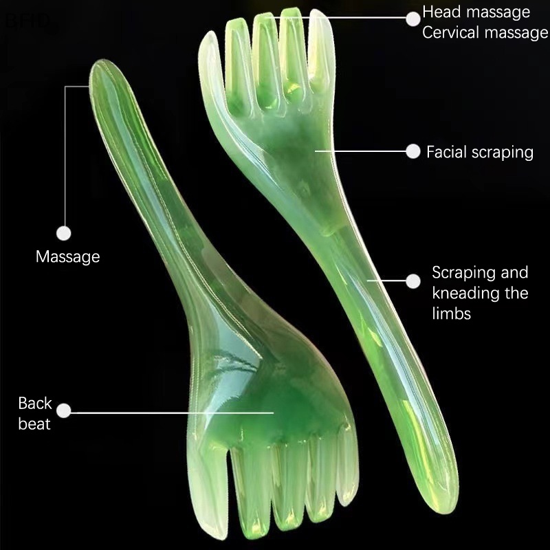 [BFID] Head Massager Scalp Gua Sha Untuk Tubuh Leher Kaki Pijat Facial Gua Sha Board [ID]