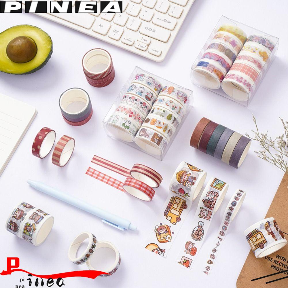 Nanas8 /10 /12Rolls /Set Washi Tape Baru Kualitas Tinggi Scrapbooking Gadis Hati Sedikit Segar Kreatif Alat Tulis DIY Bahan