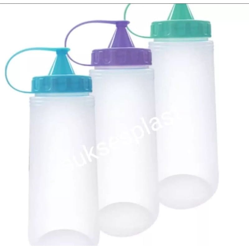 BOTOL KECAP PLASTIK / BOTOL SAOS UKURAN 500 ML VIOLA