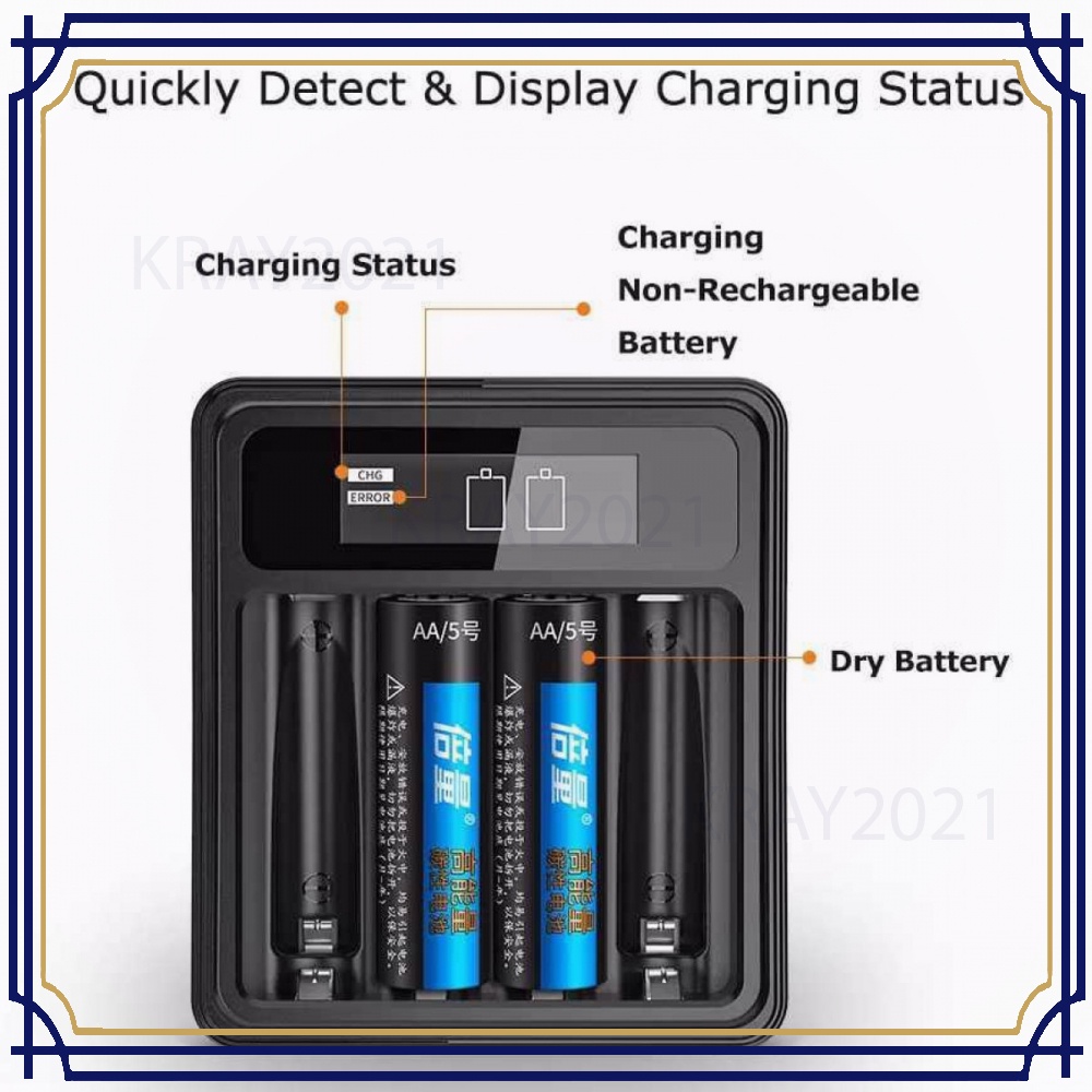 Charger Baterai 4 slot AA/AAA Ni-MH Battery 1.2V - UK-L575