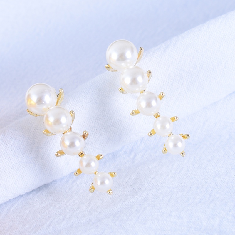 [FRA] Anting Mutiara Elegan, simple, Dan Kecil, Dengan Kepribadian, Anting, Anting, Perempuan