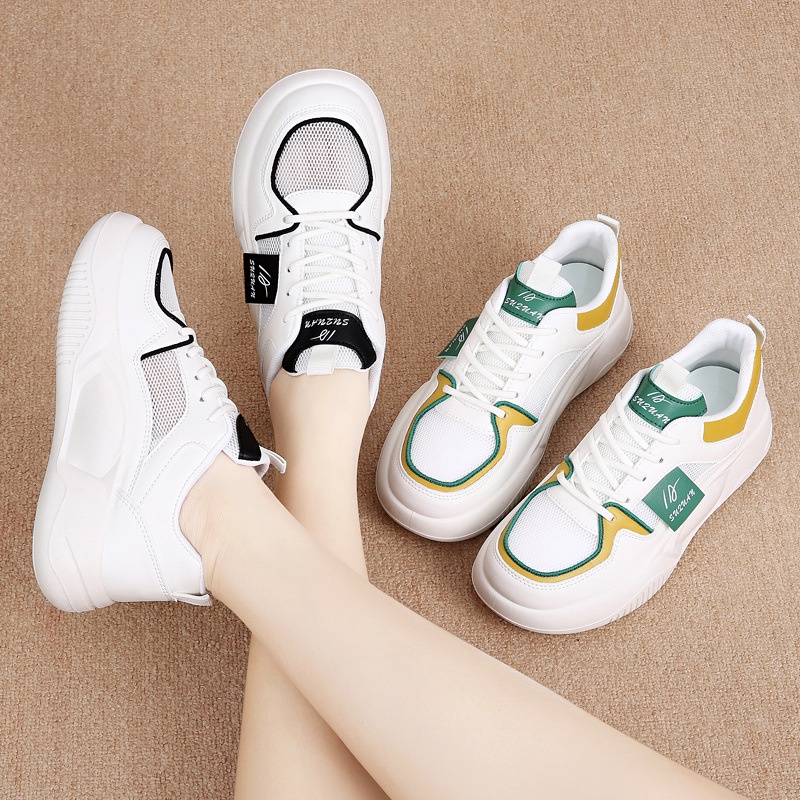 GRATIS BOX HS - 0298 Sepatu Sneakers Fashion Casual Korean Style Shoes