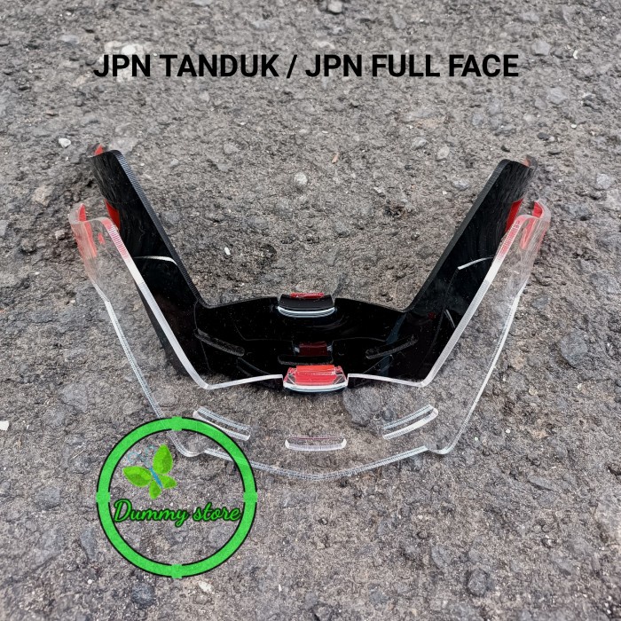 Spoiler Helm JPN TANDUK / JPN FULL FACE AKRILIK | TEBAL 3MM / SPOILER JPN TANDUK