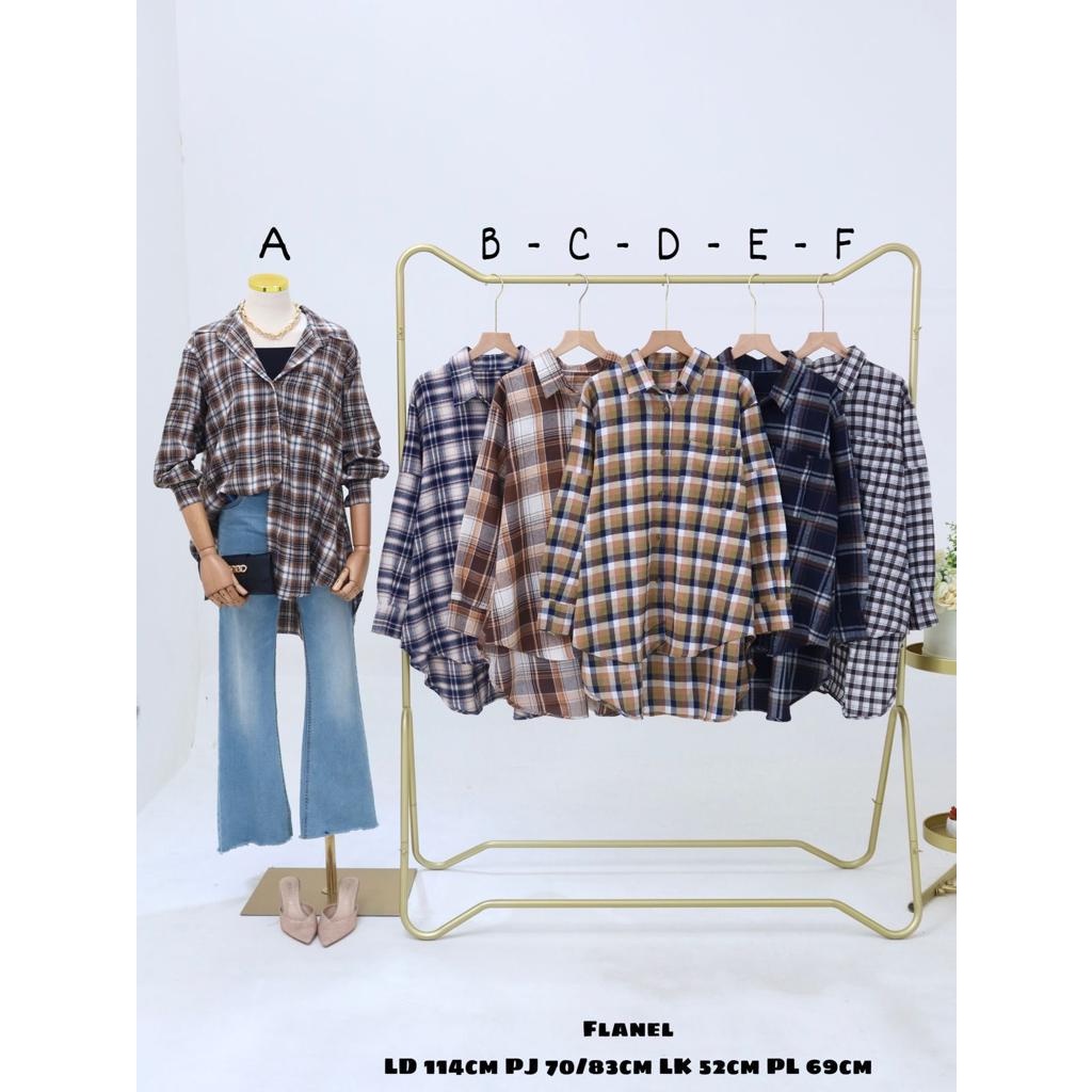 Kemeja Flanel Milea Oversize  - 2301.02.057