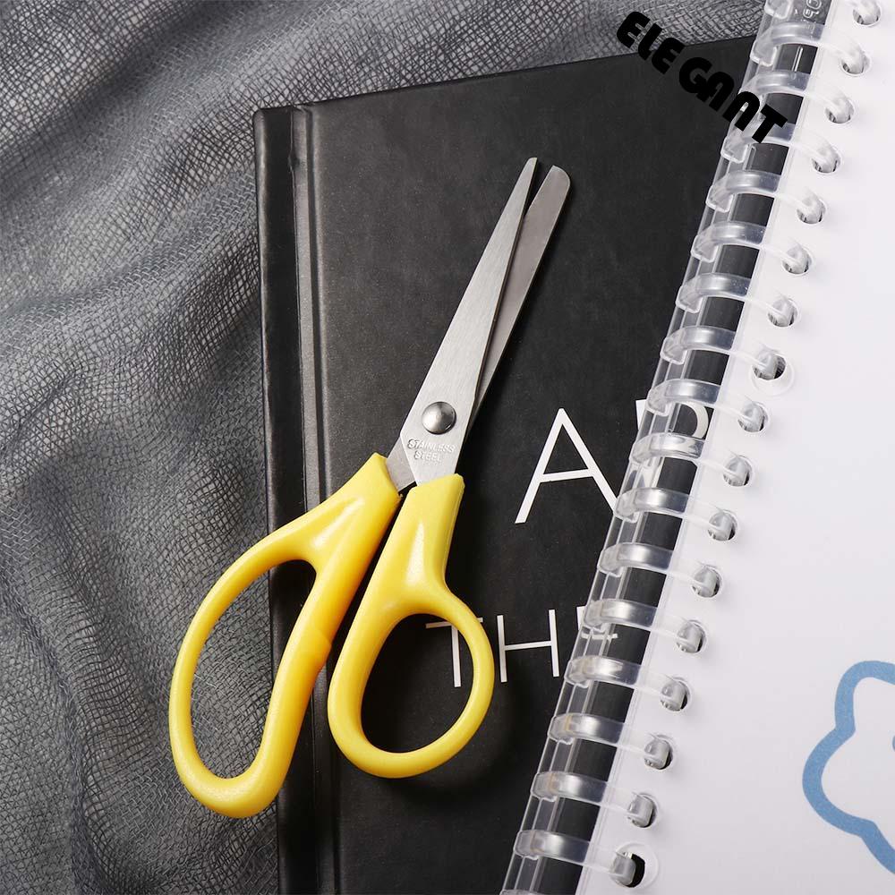 【 ELEGANT 】 Gunting Siswa Anak Gife Gadis Hadiah Untuk Kertas Handmade Tools Perlengkapan Kantor Diy Alat Pemotong Perlengkapan Sekolah Alat Tulis Tk Sekolah Gunting Garis Ikan