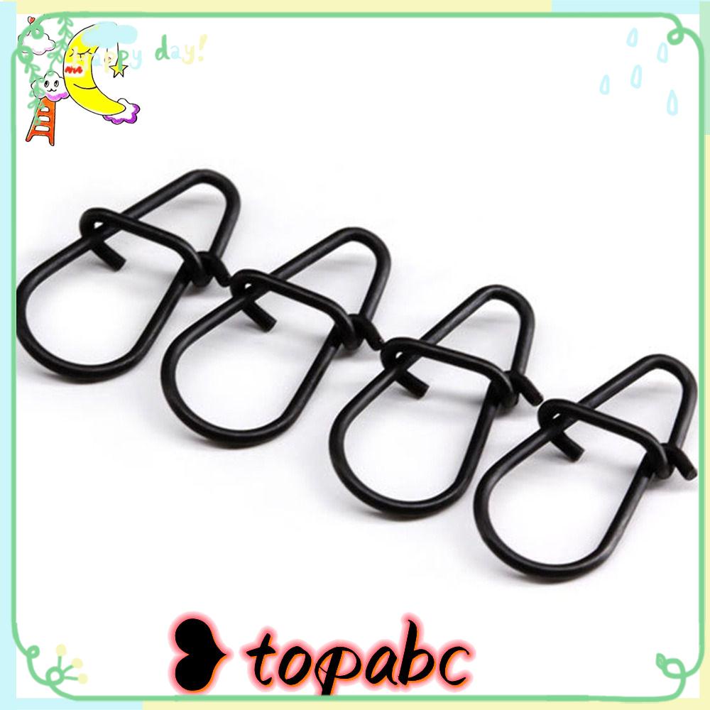 TOP 100 Pcs Memancing Gantung Snap Baru Kualitas Tinggi Cepat lock Stainless Steel Tahan Lama Oval Split Rings