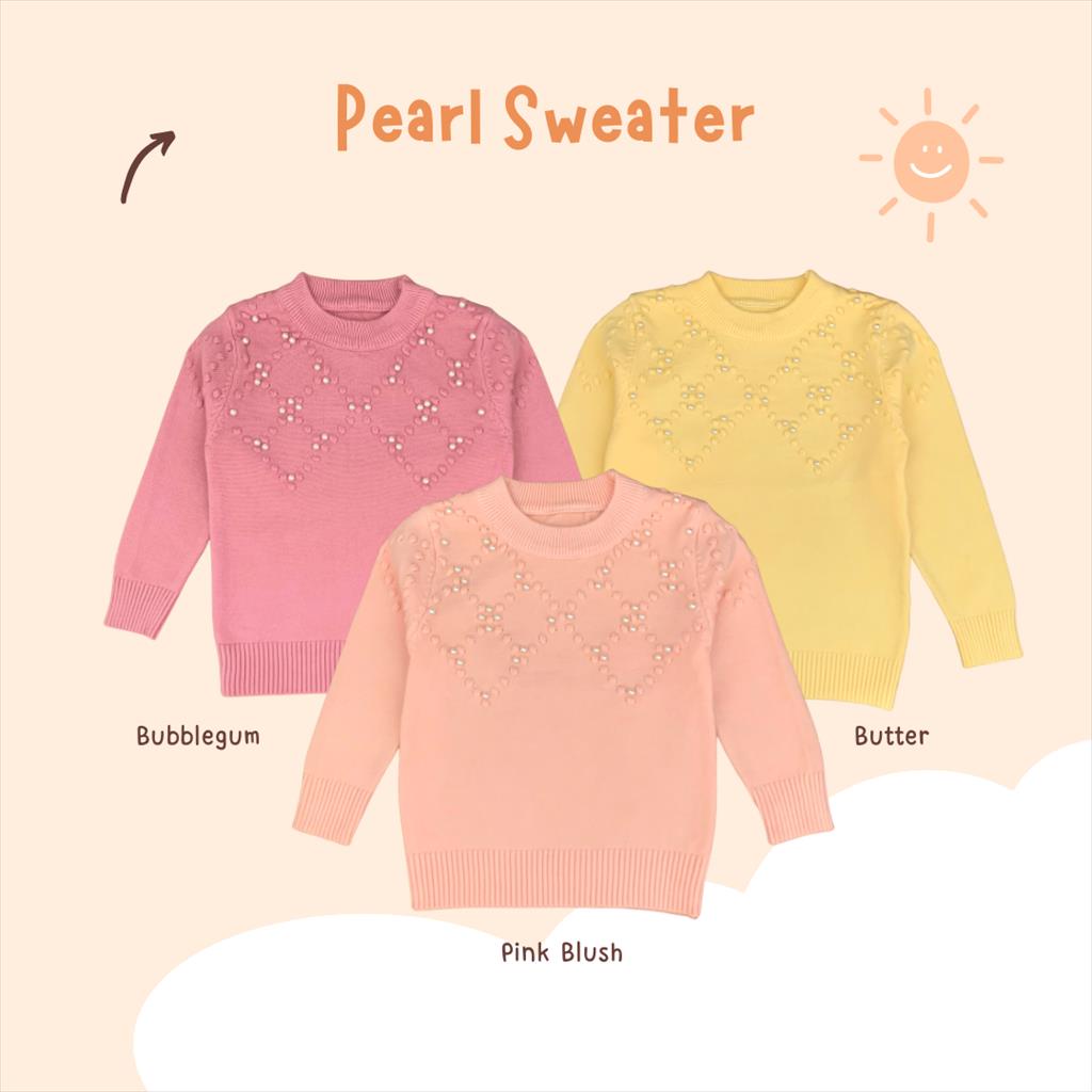 Pearl Sweater Knit Anak Perempuan Usia 1-4 Tahun Sweater Anak Lucu Jaket Rajut Anak Sweater Import Anak