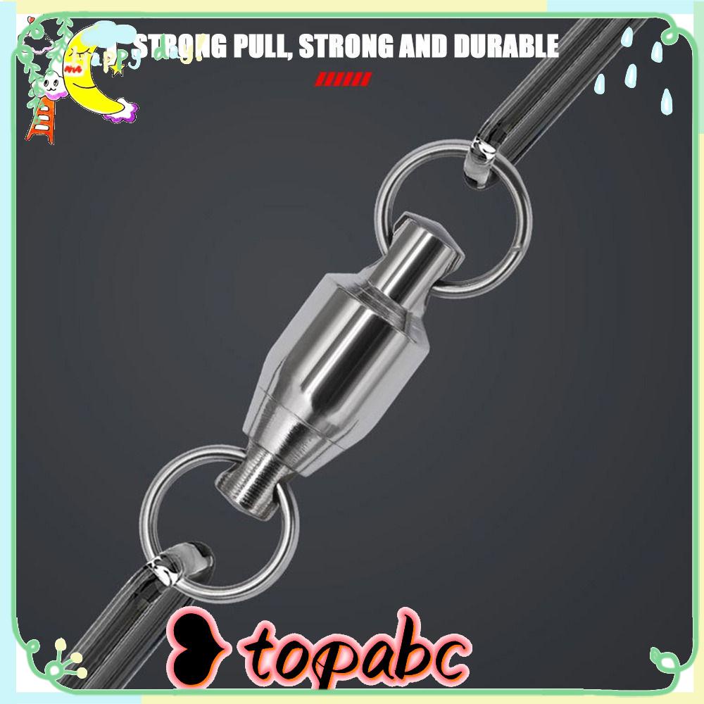TOP 10pcs Konektor Memancing Rolling Swivel Tahan Lama Ukuran1# Kepada10# Tong Bearing Stainless Steel