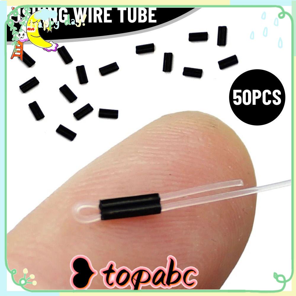 TOP 50pcs Tabung Kawat Pancing Portable Oval Carbon Tube Double Aluminium Tube