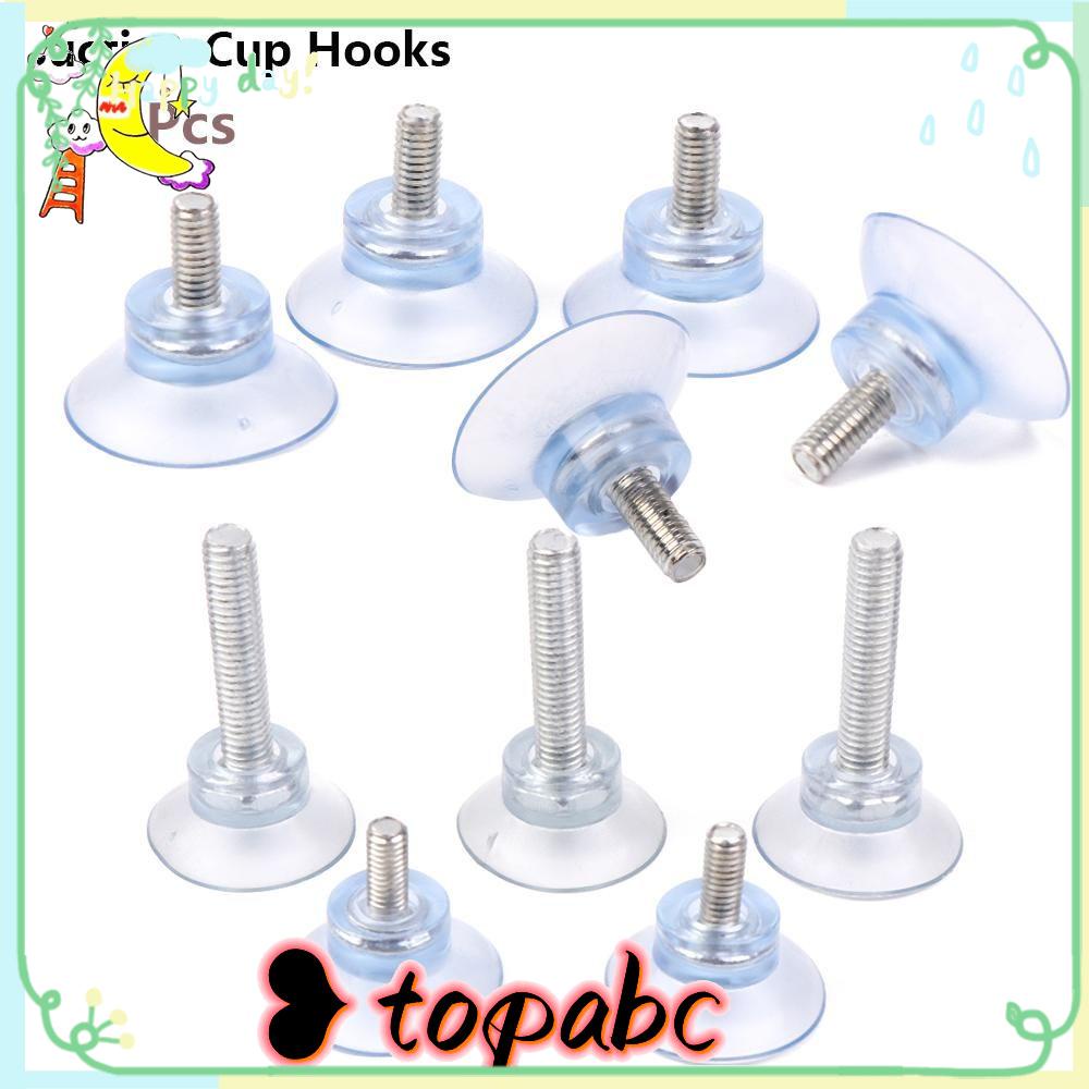 TOP 10pcs Suction Cup Kamar Mandi Rumah Tangga Gantungan Penyimpanan Transparan Nut Suckers