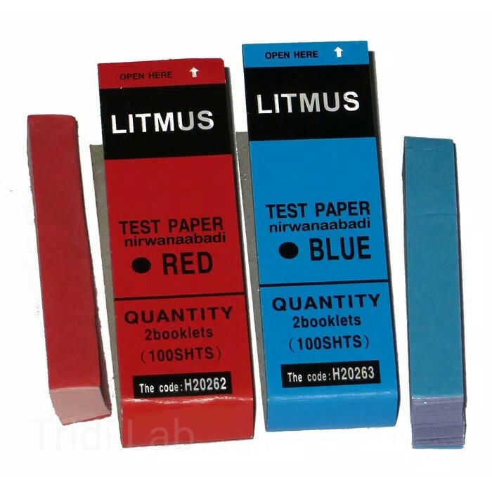 Kertas Litmus Lakmus Merah dan Biru 1 Paket Isi Biru & Merah