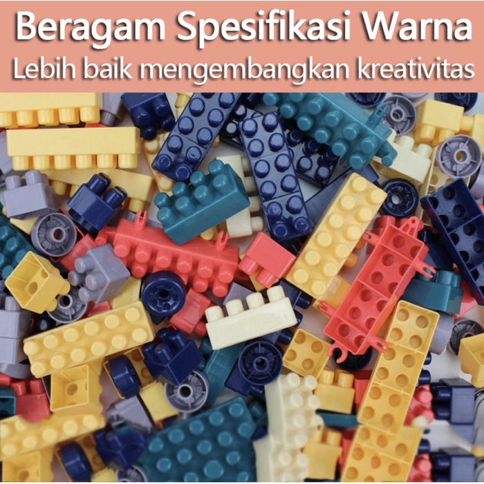 MAINAN ANAK BALOK SUSUN BLOCK DUPLO 260 360 520 PCS KREATIF BANGUNAN BUILD BUILDING BLOCK PARK