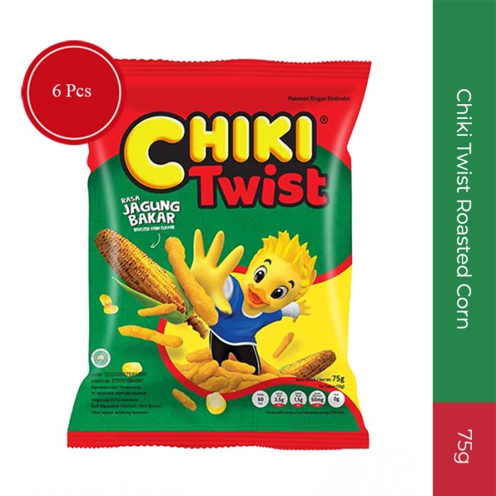 

Chiki Twist Roasted Corn 75 gr 6 pcs