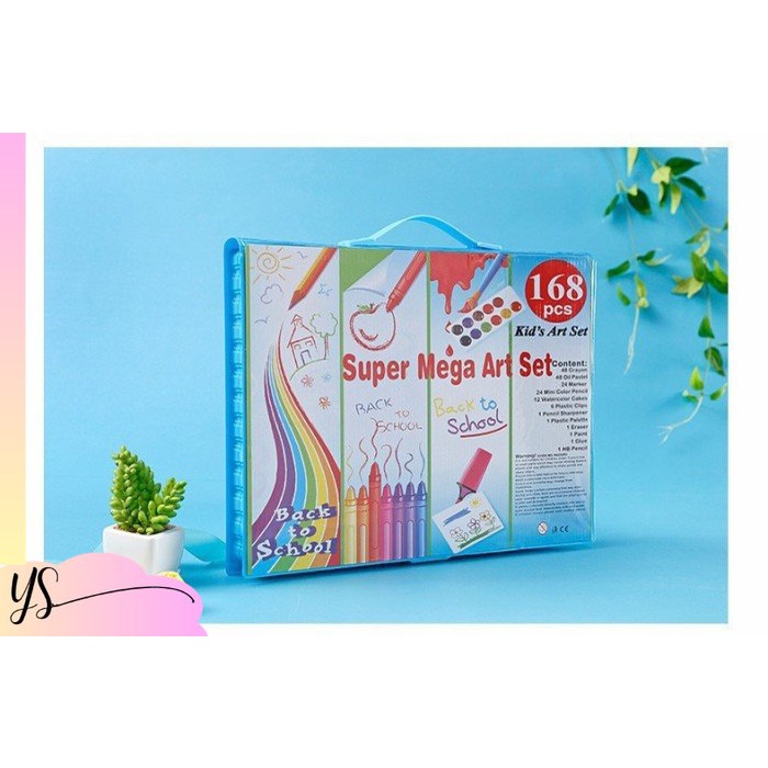 

yeong_stuffid Krayon Set Murah Crayon Set 168pcs / Krayon Mewarnai Anak 168pcs Pensil Warna Set - CRAYON PINK HITAM Banyak Warna Alat Mewarnai Anak-Anak Promo