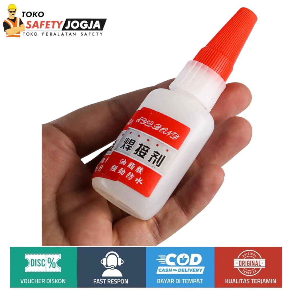 HANJIAOU Lem Universal Glue Plastic Metal Tire Repair 50 ml No Color mirip lem alteco g