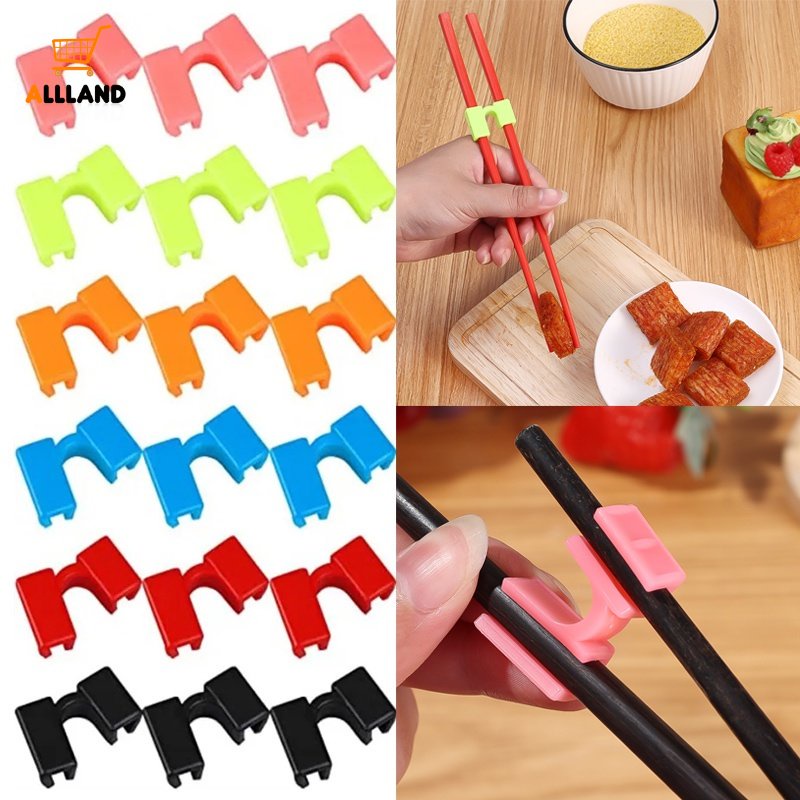 1pc Reusable Colorful Chopsticks Helper/ Holder Pelatih Sumpit China Untuk Belajar Pemula Adouts