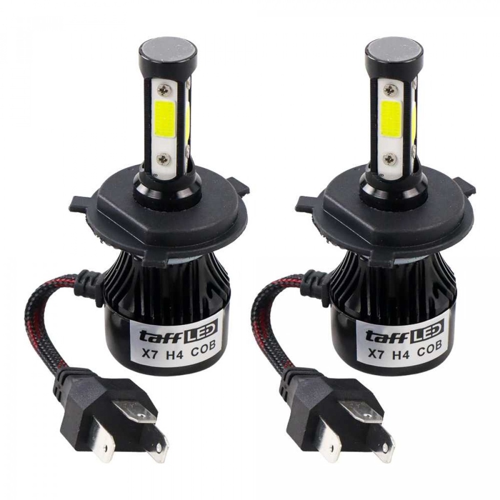 Lampu Headlamp Mobil LED COB H4 Cool White 2 PCS