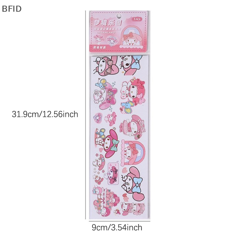 [BFID] Kawaii Sanrio Stiker Kuromi Cinnamoroll Anime Lucu Ponsel Case Pensil Case Dekorasi Aksesoris Mainan Bayi Untuk Anak Perempuan [ID]