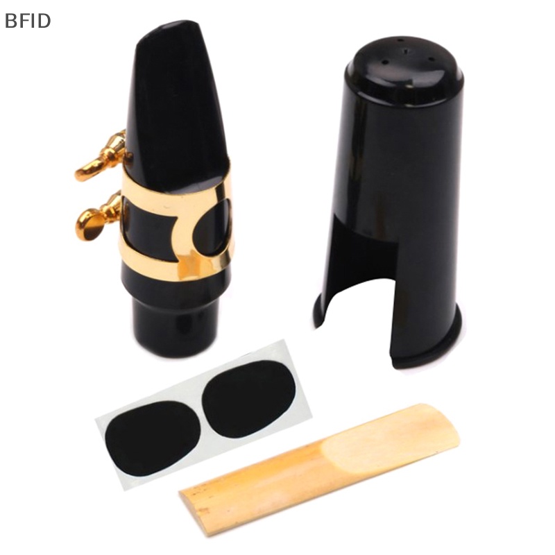 [BFID] Mouthpiece Saxophone Alto Plastik Berkualitas Tinggi Dengan Topi Metal Buckle Reed Mouthpiece Patches Pads Cushions [ID]