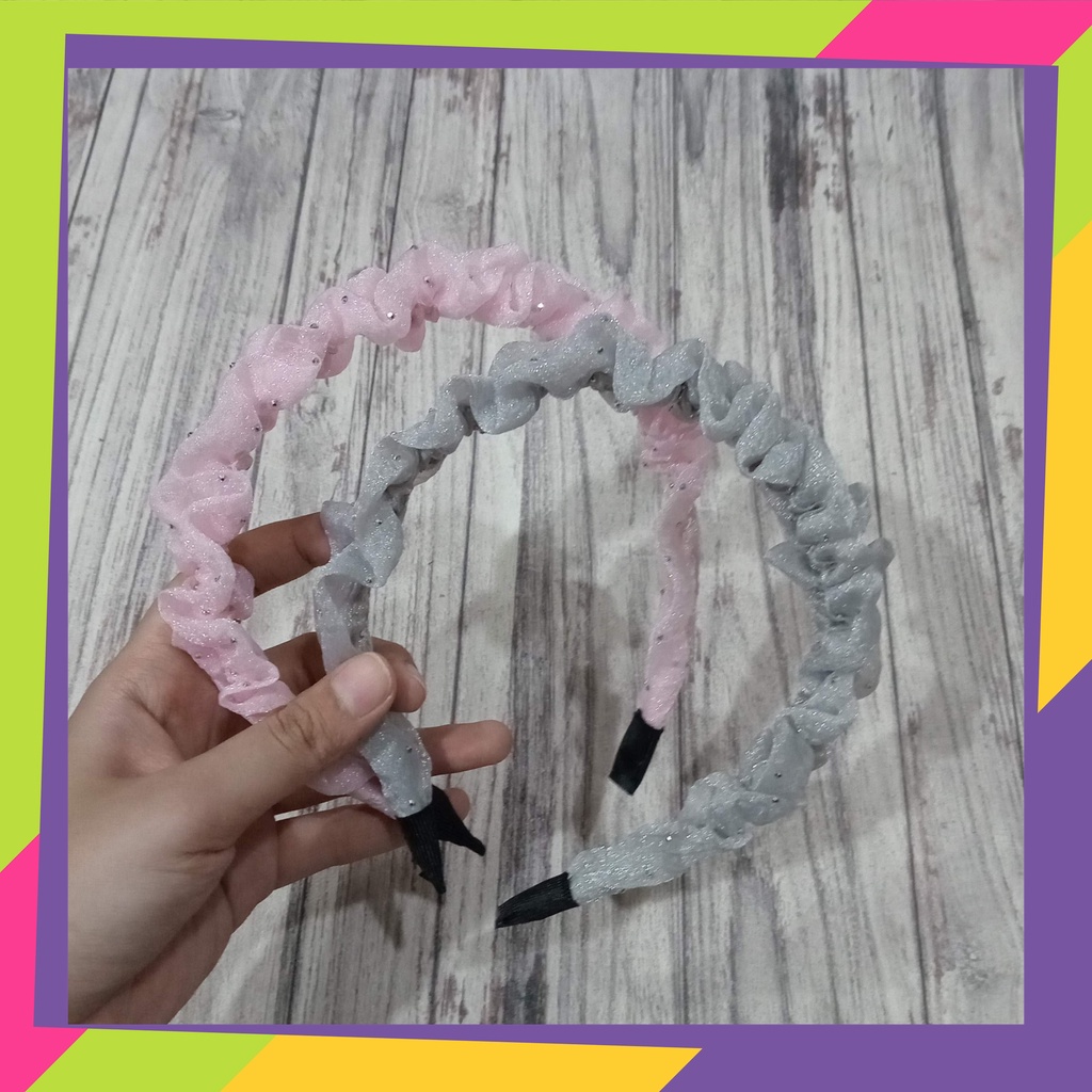 5069 / Paket usaha bando serut wanita / Bando wanita trandy Korea ( isi 6pcs )