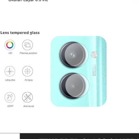 Tempered Glass Camera Realme C30/C30S/C33/C55/C1/C2/5/5i/5S/5 Pro/8 4G/8 Pro 4G/9i/10 4G Anti gores Kamera bening