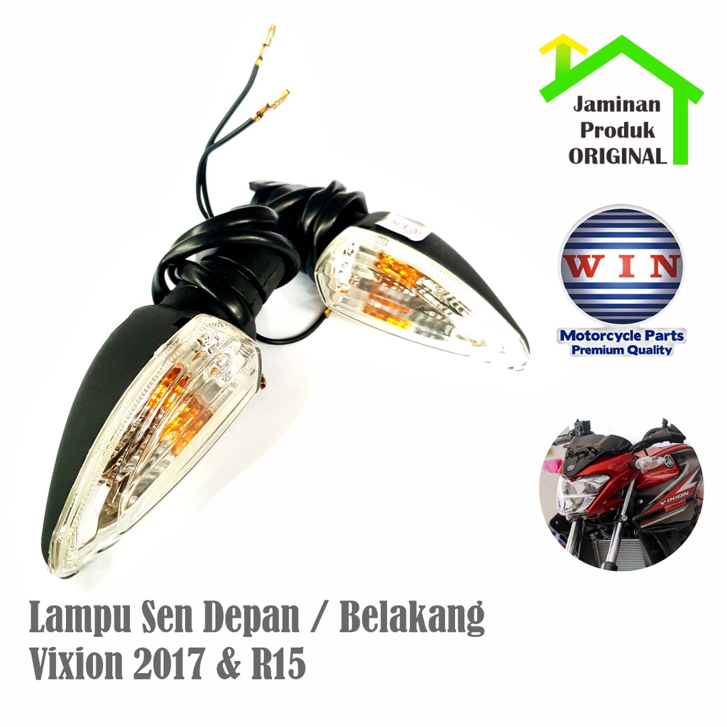 Win Lampu Sen Vixion R15 New 2017 Front Rear Winker Assy Sepasang