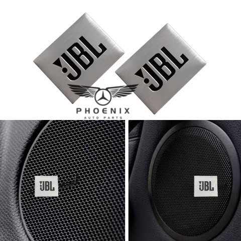 

Emblem Sticker Logo JBL 3D Alumunium Sticker Decals Audio Speaker JBL