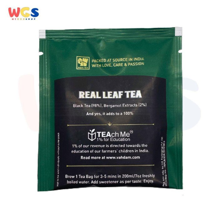 Vahdam Teas Earl Grey Citrus Black Tea 100% Natural 30g