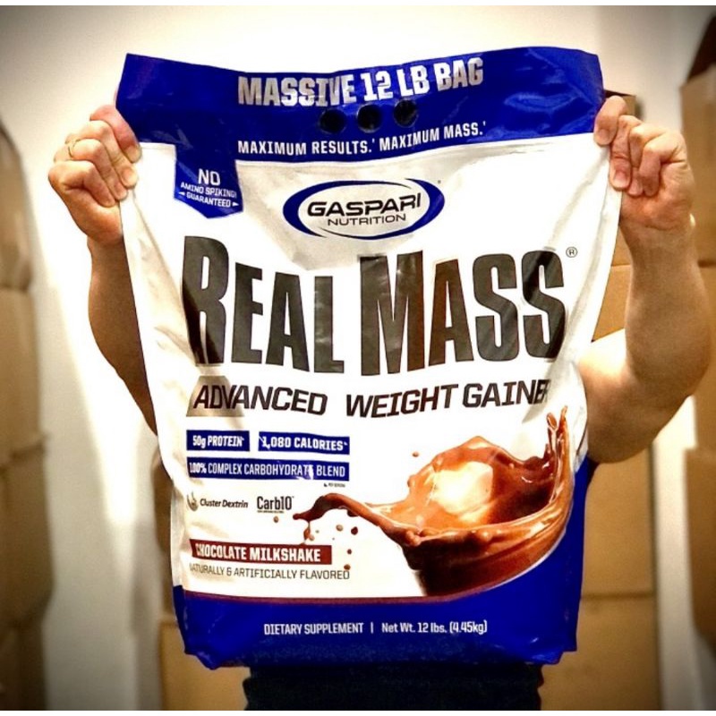Gaspari Nutrition Real Mass Weight Gainer 12 lbs Import Usa