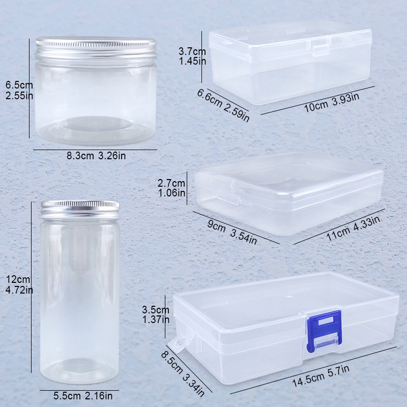 Kotak Penyimpanan Transparan PP Multi Fungsi Tempat Penyimpanan Bulu Mata Palsu Plastik