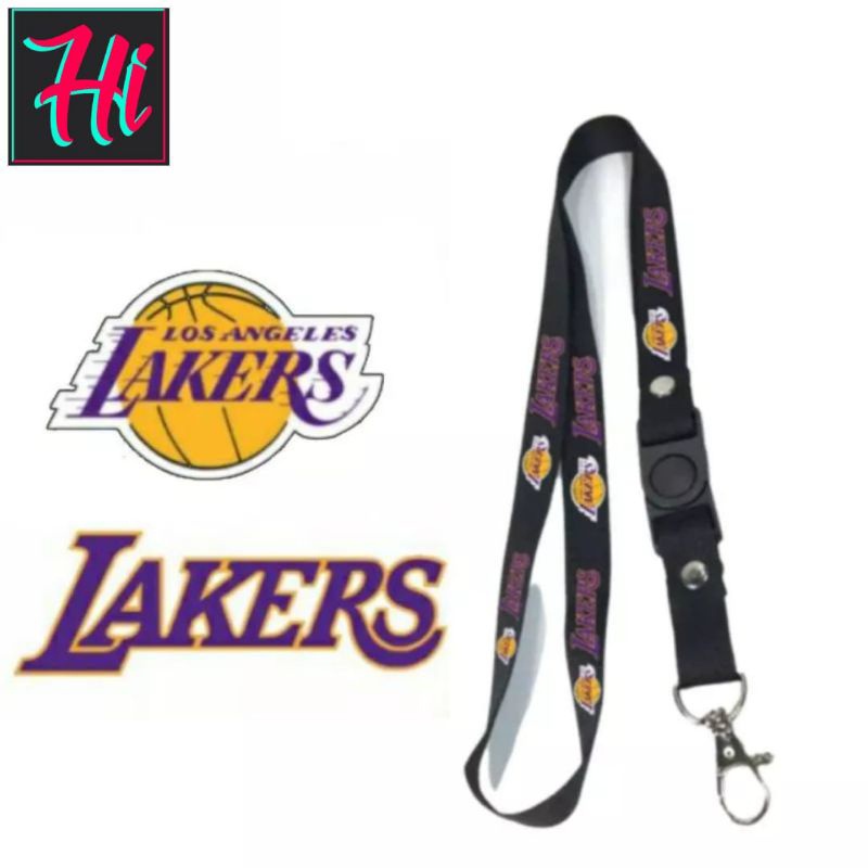 

lanyard LAKERS NBA tali lanyard BASKETBALL gantungan kunci name tag id card kartu nama / tali lanyard gantungan leher fullprint