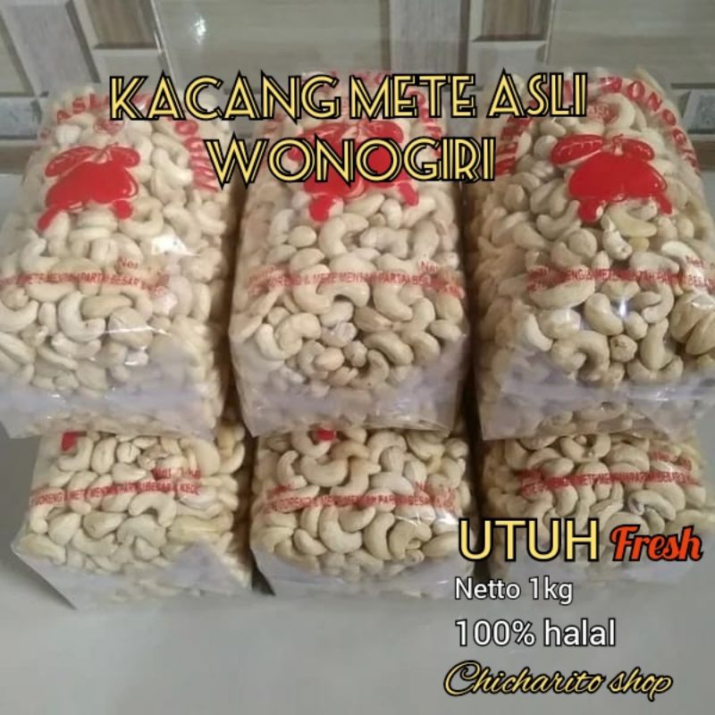 

GR kacang mete mede mentah fress 1kg asli wonogiri kwalitas PREMIUM