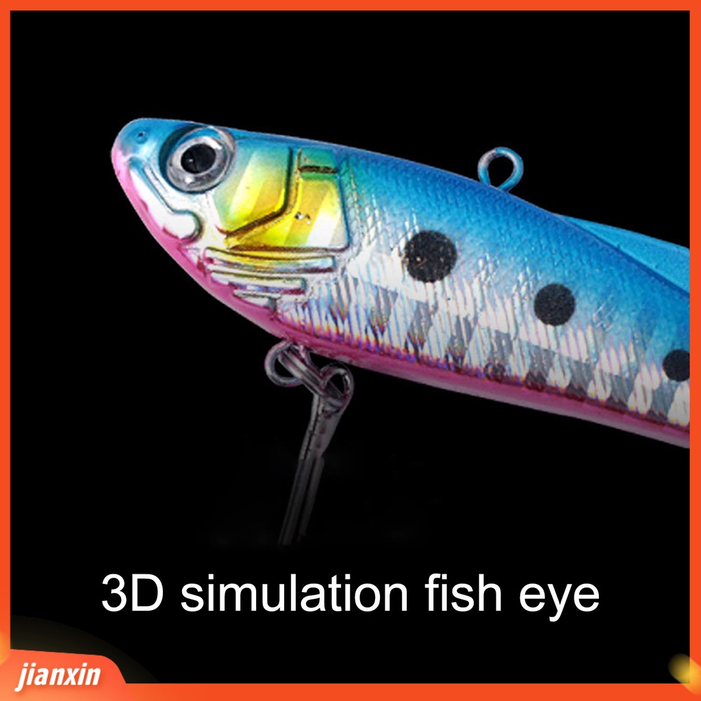 (In Stock) Umpan Pancing 3D Fisheye ABS Simulasi Kuat Ujung Tajam Umpan Buatan Dengan Kait Tiga Penguat Untuk Laut