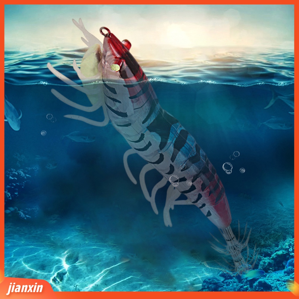 (In Stock) 11.7cm /20.5g Memancing Umpan Cumi Kait Simulasi Kulit Hidup Warna Terang Kaki Lembut Pengerjaan Halus Universal Bercahaya Udang Buatan Gurita Umpan Perlengkapan Memancing