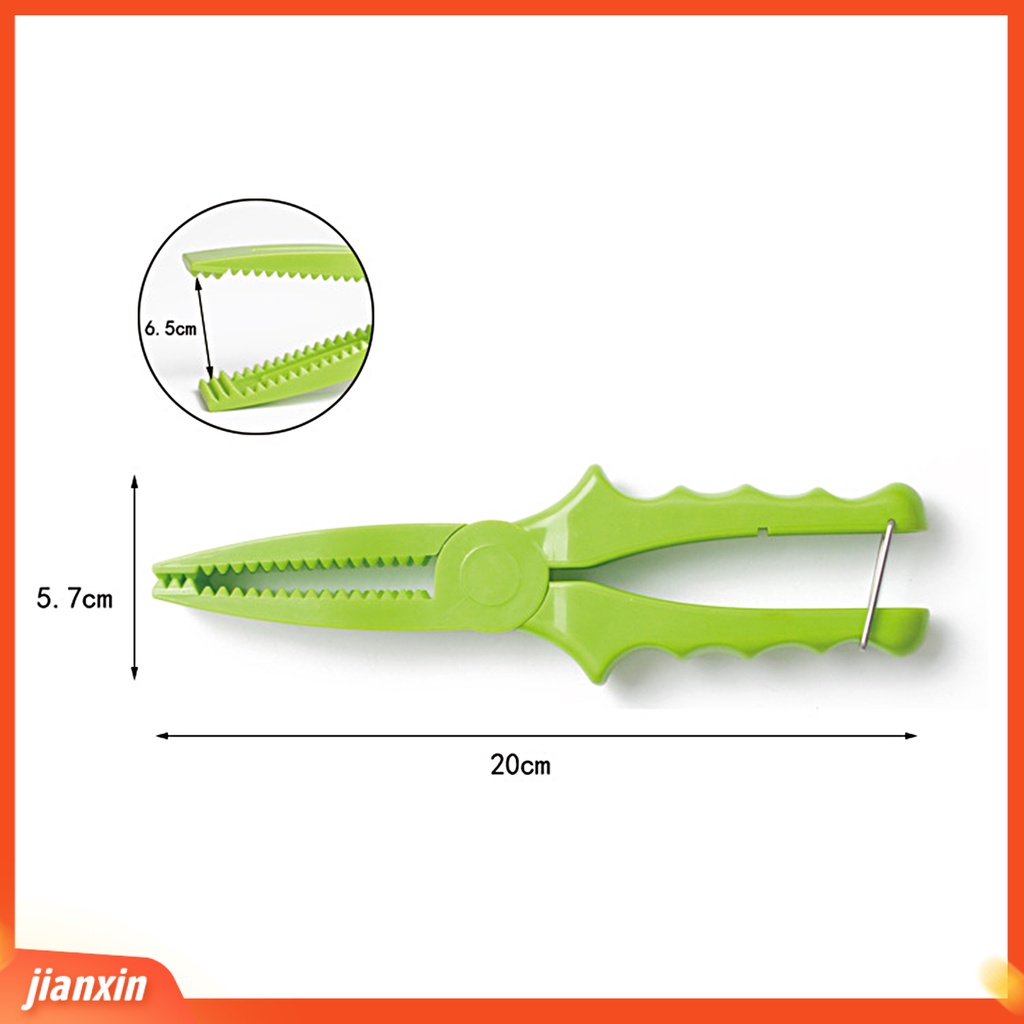 (In Stock) Fish Gripper Sawteeth Anti-slip Ergonomic Handle Portable Dengan Gesper Logam Kontrol Ikan ABS Plastik Pembukaan Lebar Tang Kontrol Pancing Alat Pancing