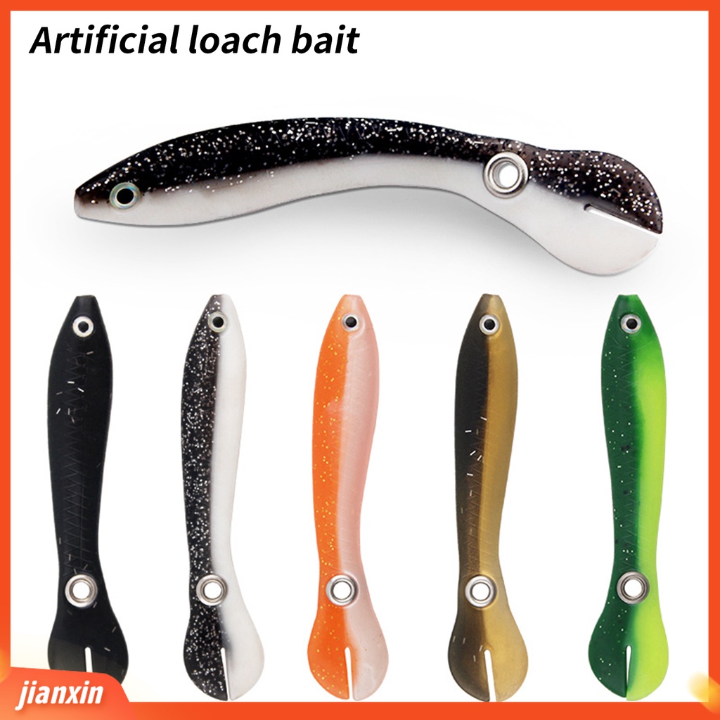 (In Stock) 5Pcs 10cm/6g Umpan Pancing Imitasi Little Loach PVC Kekuatan Tinggi Simulasi Memancing Umpan Untuk Penggemar Memancing