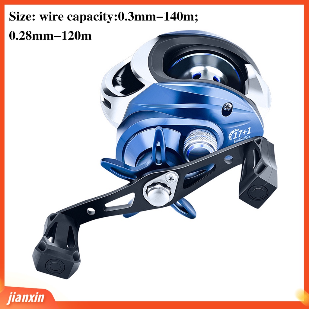 (In Stock) Lure Wheel Double Rem Adjustable Ringan Kiri/Kanan-Tangan Umpan Casting Pancing Reel Fishing Tackle