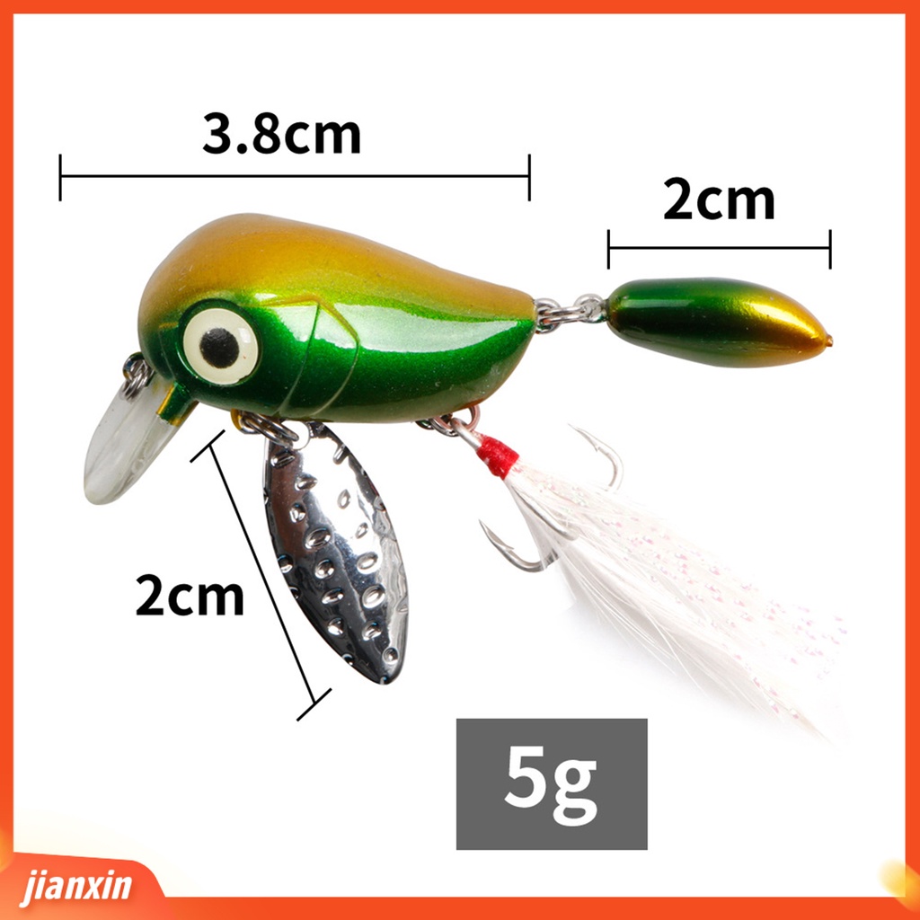 (In Stock) 5g /3.8cm Umpan Pancing Plastik Simulasi Permukaan Air Mino Kecil Umpan Pancing Untuk Angling