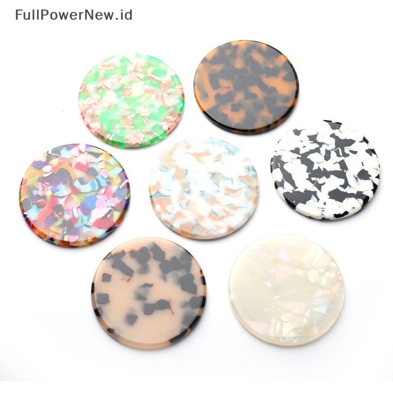 Power Bahan Asam Asetat Cermin Rias Compact Mini Bulat Kosmetik Pocket Mirror ID