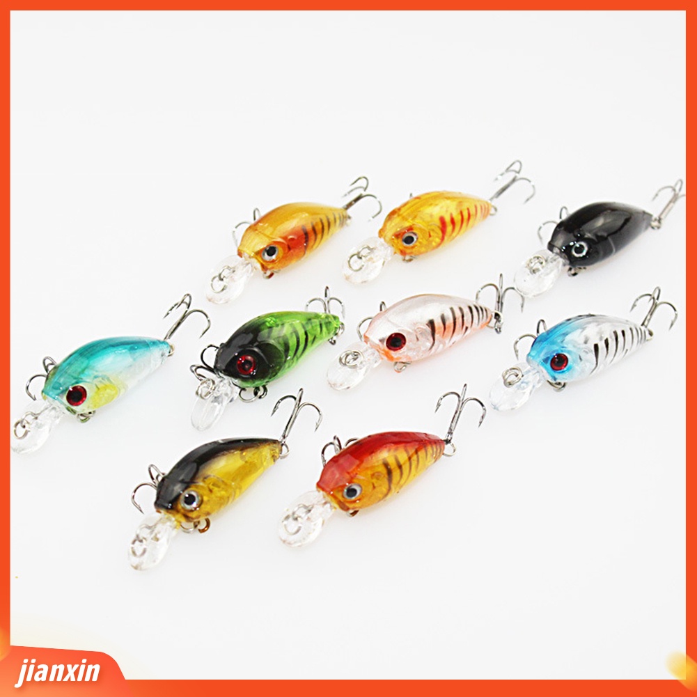 (In Stock) 1pc 4.5cm Engkol Manusia Hidup Plastik Keras 3D Mata Umpan Pancing Lure Tackle Hook