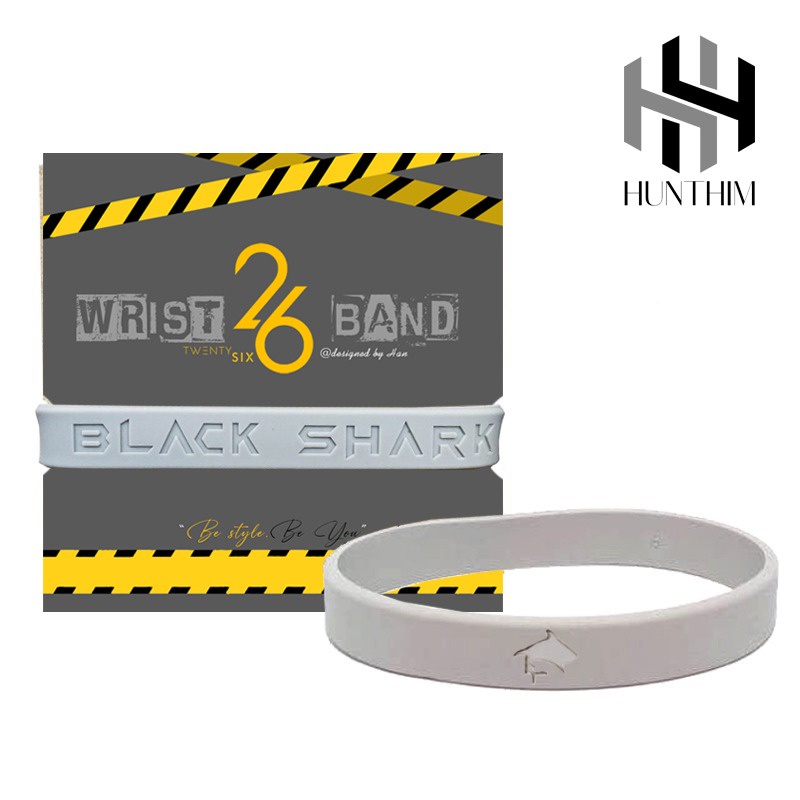 GELANG TANGAN PRIA rubber HH BS FULLGREY