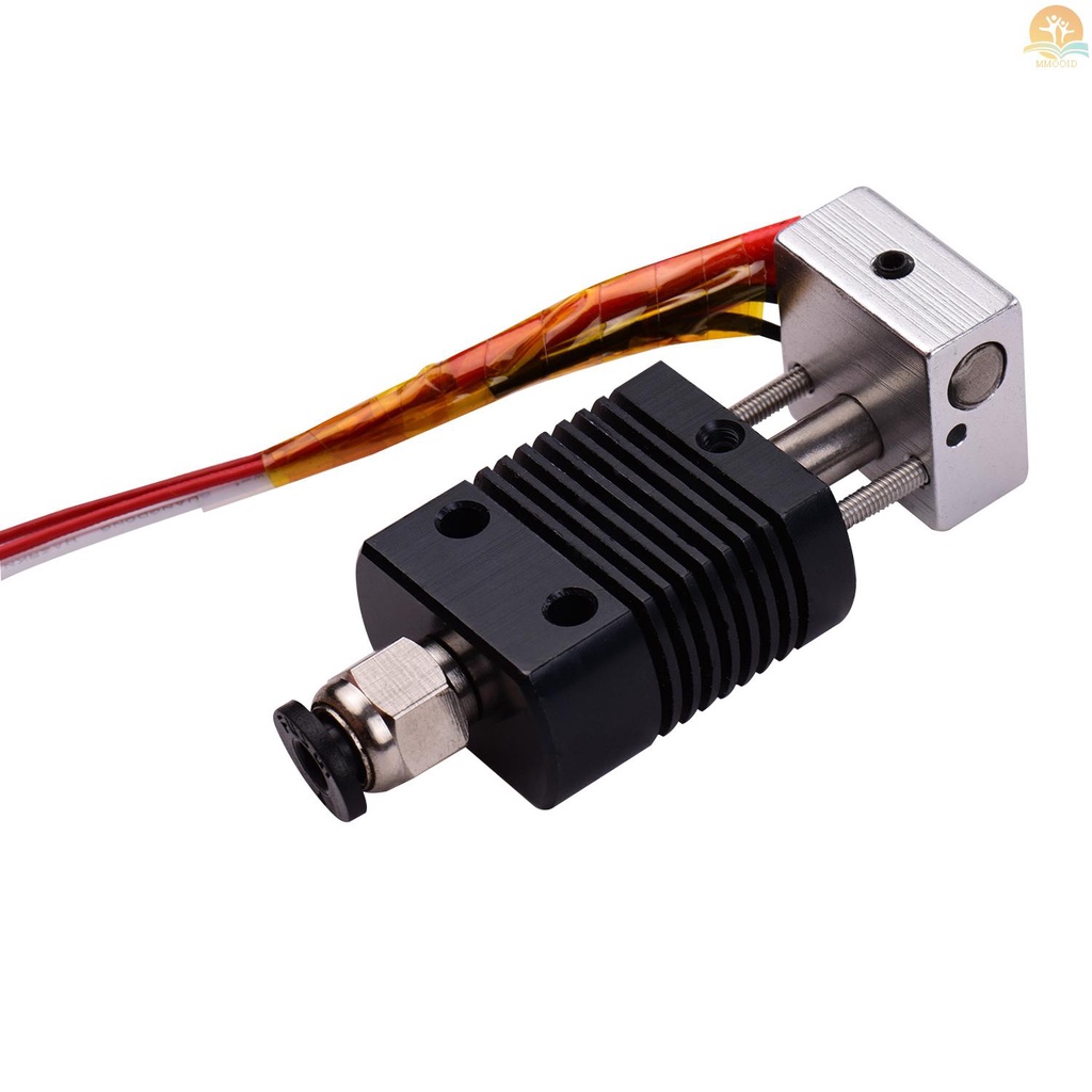 In Stock 3D Printer Full Metal Hotend Extruder Kit Hot End Set Dengan 0.4mm Nozzle 100K Termistor Heatsink Kawat 24V Kompatibel Dengan ET4/ET4 Pro Printer 1.75mm Filament