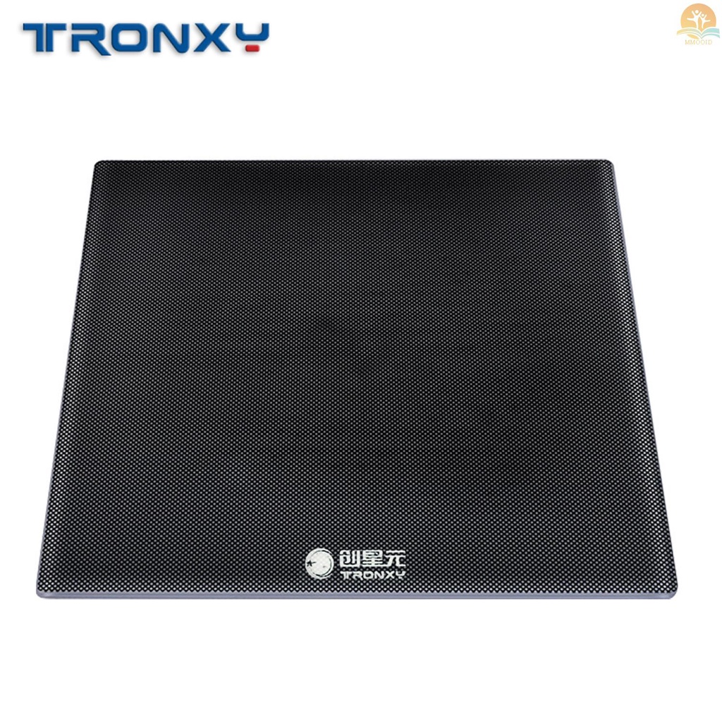 In Stock Tronxy Carbon Silicon Crystal Glass Print Bed Platform Build Surface 220*220mm Untuk Hotbed Printer 3D