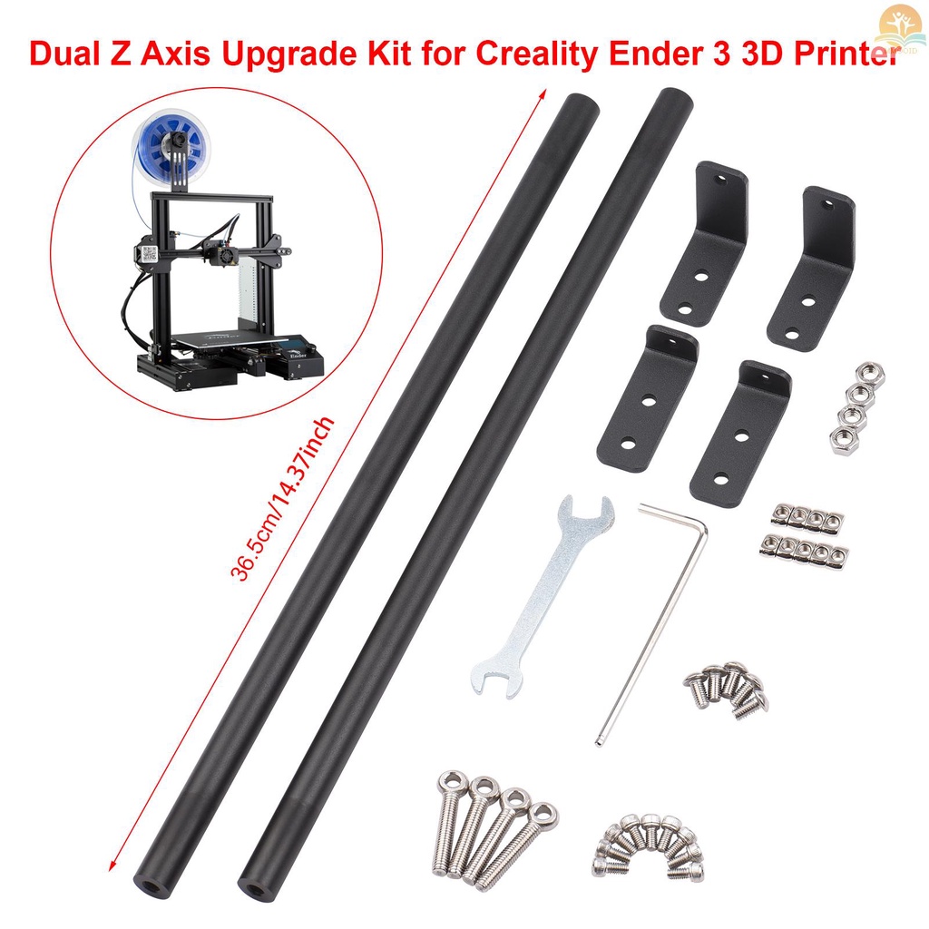 In Stock Aksesoris Printer 3D Ender-3 Dual Z Axis Leading Screw Rod Upgrade Kit &amp; Tongkat Pendukung Set Pull Rod Kit Reinforce Anti-Shaking Untuk Creality Ender-3