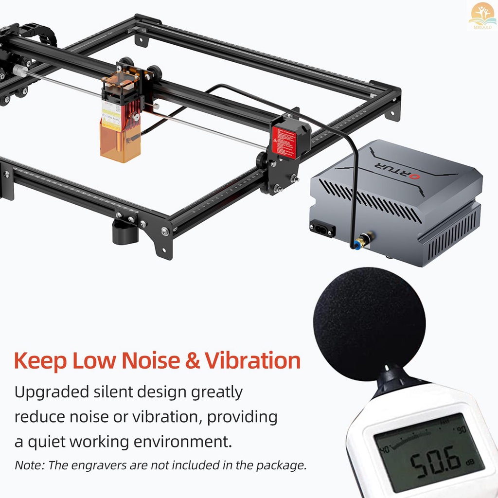 In Stock ORTUR OAP1.0 Laser Air Assist Pump Kompresor Udara 50L/min Kecepatan Yang Dapat Disesuaikan Kebisingan Rendah Getaran Rendah Stabil Kompatibel Dengan Modul Laser Master Laser3Dan LU2-4 LF